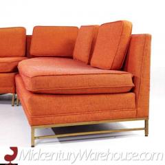 Paul McCobb Paul McCobb Style Rowe Mid Century Brass Sectional Sofa - 3504232