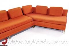 Paul McCobb Paul McCobb Style Rowe Mid Century Brass Sectional Sofa - 3504289