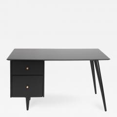 Paul McCobb Paul McCobb Stylish Desk In Ebonized Maple 1950s Signed  - 1525642