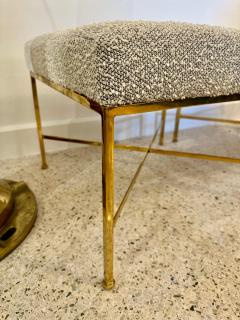 Paul McCobb Paul McCobb X Base Brass Stools Pair - 4641339