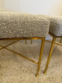 Paul McCobb Paul McCobb X Base Brass Stools Pair - 4641348