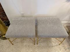 Paul McCobb Paul McCobb X Base Brass Stools Pair - 4641399