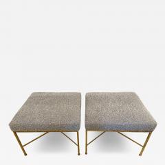 Paul McCobb Paul McCobb X Base Brass Stools Pair - 4679045