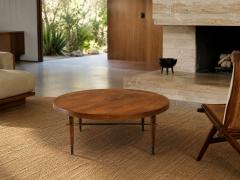 Paul McCobb Paul McCobb attr Coffee Table Walnut Brass USA 1950s - 4686085