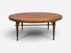 Paul McCobb Paul McCobb attr Coffee Table Walnut Brass USA 1950s - 4686086