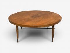 Paul McCobb Paul McCobb attr Coffee Table Walnut Brass USA 1950s - 4686087