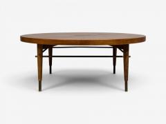 Paul McCobb Paul McCobb attr Coffee Table Walnut Brass USA 1950s - 4686089