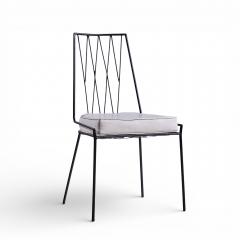 Paul McCobb Paul McCobb for Arbuck Pavilion Collection Iron Dining Chairs Set of 6 - 4443956