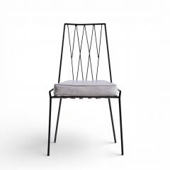 Paul McCobb Paul McCobb for Arbuck Pavilion Collection Iron Dining Chairs Set of 6 - 4443957