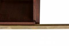 Paul McCobb Paul McCobb for Calvin American Brass and Walnut Cantilever End Side Tables - 2789992