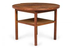 Paul McCobb Paul McCobb for Calvin Furniture Co American Mid Century Circular Walnut and Ca - 4655457