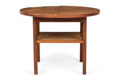 Paul McCobb Paul McCobb for Calvin Furniture Co American Mid Century Circular Walnut and Ca - 4655459