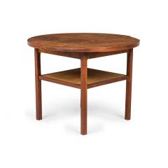 Paul McCobb Paul McCobb for Calvin Furniture Co American Mid Century Circular Walnut and Ca - 4708500