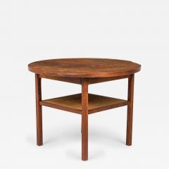 Paul McCobb Paul McCobb for Calvin Furniture Co American Mid Century Circular Walnut and Ca - 4708547