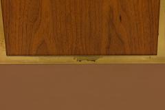 Paul McCobb Paul McCobb for Calvin Furniture Company Brass Walnut King Size Headboard - 4272422