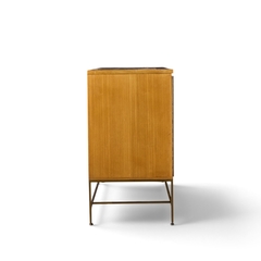 Paul McCobb Paul McCobb for Calvin Irwin Collection Mahogany and Brass Credenza and Hutch - 4719429