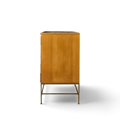 Paul McCobb Paul McCobb for Calvin Irwin Collection Mahogany and Brass Credenza and Hutch - 4719430