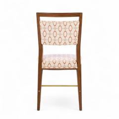 Paul McCobb Paul McCobb for Calvin Irwin Collection Walnut Brass Dining Chairs Set of 8 - 4262584