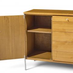 Paul McCobb Paul McCobb for Calvin Linear Mid Century Walnut and Stainless Steel Credenza - 4610064