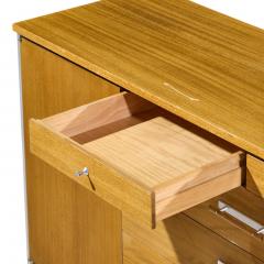 Paul McCobb Paul McCobb for Calvin Linear Mid Century Walnut and Stainless Steel Credenza - 4610065
