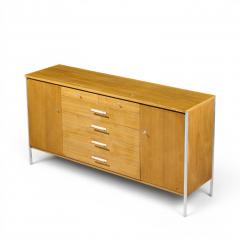 Paul McCobb Paul McCobb for Calvin Linear Mid Century Walnut and Stainless Steel Credenza - 4610066