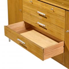 Paul McCobb Paul McCobb for Calvin Linear Mid Century Walnut and Stainless Steel Credenza - 4610067