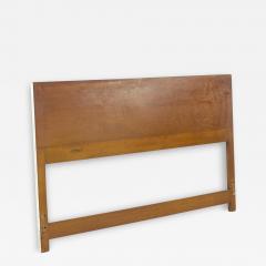 Paul McCobb Paul McCobb for Calvin Linear Walnut and Stainless Steel Full Headboard - 3690277