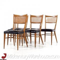 Paul McCobb Paul McCobb for Calvin Mahogany and Cane Dining Chairs Set of 6 - 3426829