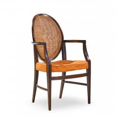 Paul McCobb Paul McCobb for Calvin Mid Century Double Cane Mahogany Dining Chair Set of 6 - 4532618