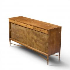 Paul McCobb Paul McCobb for Calvin Mid Century Mahogany and Brass Credenza - 4644360