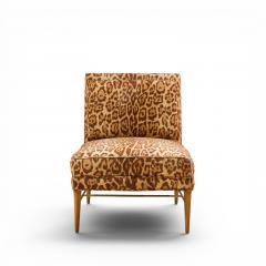 Paul McCobb Paul McCobb for Calvin Mid Century Walnut and Brass Chaise Lounge - 4653184
