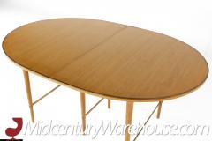 Paul McCobb Paul McCobb for Calvin Mid Century Walnut and Brass Dining Table with 6 Leaves - 3691443
