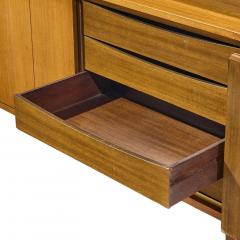 Paul McCobb Paul McCobb for Calvin Walnut and Brass Room Divider Credenza with Hutch - 4642950