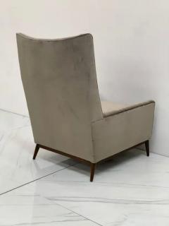 Paul McCobb Paul McCobb for Directional 314 Model High Back Lounge Chair in Grey Velvet - 3176120