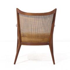 Paul McCobb Paul McCobb for Directional Mid Century Walnut and Cane Lounge Chair - 3955477