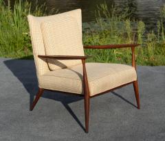 Paul McCobb Paul McCobb for Directional Model 1321 Lounge Chair in Walnut Light Upholstery - 4309064