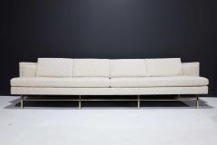 Paul McCobb Paul McCobb for Directional Tuxedo Sofa in Off White Chenille Fabric - 2147984