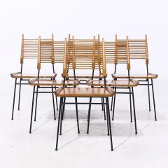 Paul McCobb Paul McCobb for Planner Group MCM Maple and Iron Shovel Dining Chairs Set of 6 - 4077897