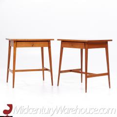 Paul McCobb Paul McCobb for Planner Group Mid Century Maple Nightstands Pair - 3685224