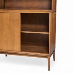 Paul McCobb Paul McCobb for Planner Group Mid Century Sliding Door Cabinet with Hutch - 4413171