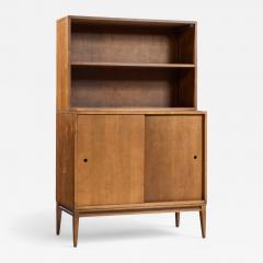 Paul McCobb Paul McCobb for Planner Group Mid Century Sliding Door Cabinet with Hutch - 4413517