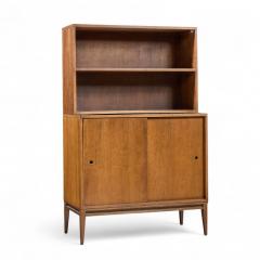Paul McCobb Paul McCobb for Planner Group Mid Century Sliding Door Cabinet with Hutch Pair - 4413143