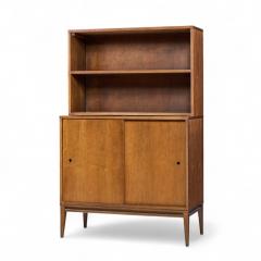 Paul McCobb Paul McCobb for Planner Group Mid Century Sliding Door Cabinet with Hutch Pair - 4413145