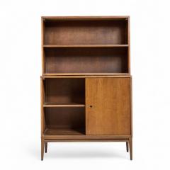 Paul McCobb Paul McCobb for Planner Group Mid Century Sliding Door Cabinet with Hutch Pair - 4413146