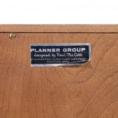 Paul McCobb Paul McCobb for Planner Group Mid Century Sliding Door Cabinet with Hutch Pair - 4413150