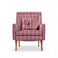 Paul McCobb Paul McCobb for Widdicomb Symmetric Group Mid Century Walnut Lounge Chair Pair - 4499671