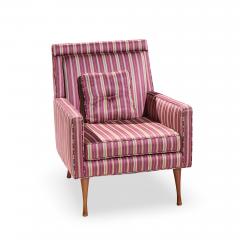 Paul McCobb Paul McCobb for Widdicomb Symmetric Group Mid Century Walnut Lounge Chair Pair - 4499683