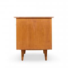 Paul McCobb Paul McCobb for Winchendon Mid Century Maple Double Pedestal Desk with T Pulls - 4550397