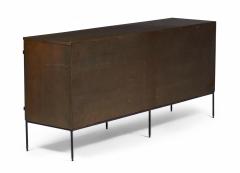 Paul McCobb Paul McCobb for Winchendon Twenty Drawer Walnut and Iron Dresser - 2794412