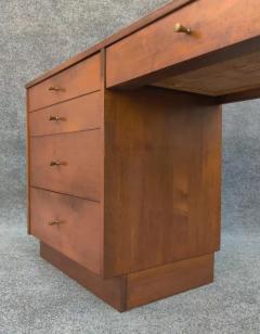 Paul McCobb Paul McCobb for Winchendon Walnut Stain Maple 1560 Desk Spindle Chair - 3219314